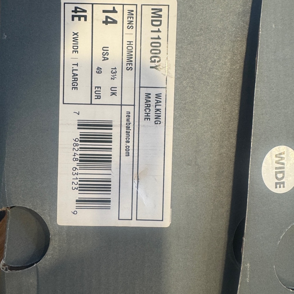 New Balance Men's Gray Walking Shoes